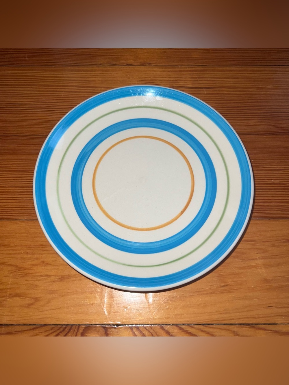 GIBSON HOME Striped Salad Plate